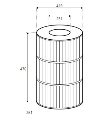 Cartouche S7M120 Système 3 D419/H470 (STA-RITE) - 25022-0201S