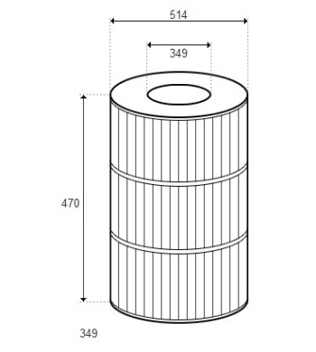 Cartouche S8M150 Système 3 D514/H470 (STA-RITE)