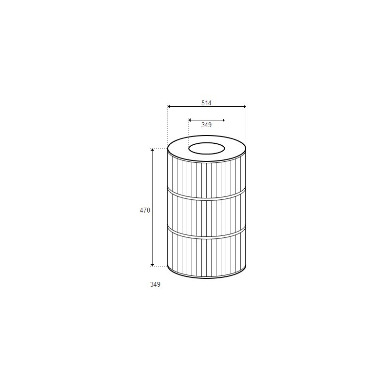 Cartouche S8M150 Système 3 D514/H470 (STA-RITE)