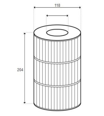 Cartouche 4 5/8 X 8, PTL 18 - TSC D118/H204 (RAINBOW)