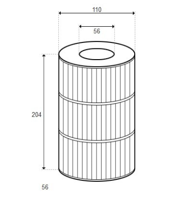 Cartouche MUSKIN A2300 - D110/H204 (RAINBOW) - H-RAF173606