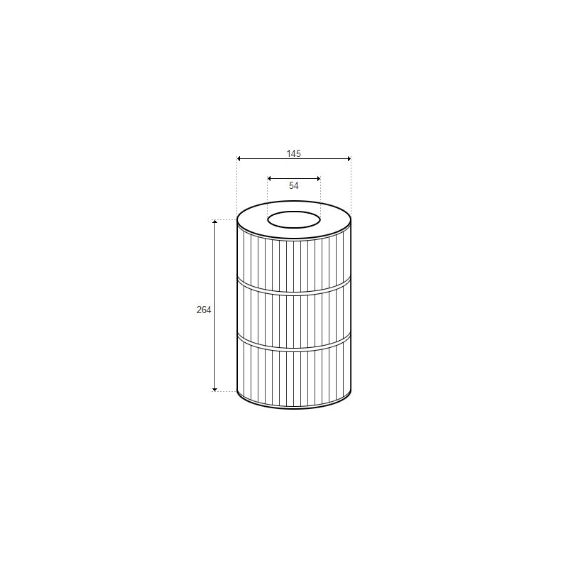 Cartouche JACUZZI WHIRLPOOL 50 , C/TOP - D145/H264 (RAINBOW) - H-RAF173416