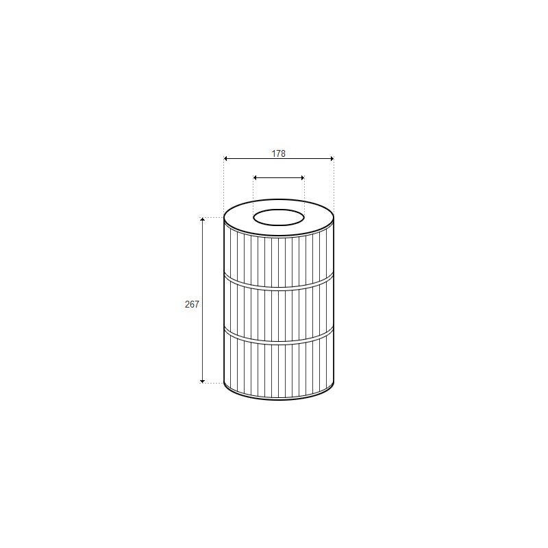 Cartouche 7 X 10 1/2, MALE SAE THREAD - D178/H267 (RAINBOW) - H-RAF173401