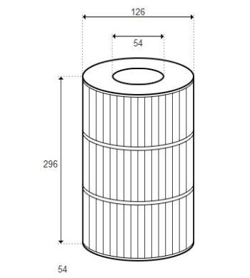 Cartouche DIMENSION ONE 40 - D126/H296 - PMT40 (RAINBOW) - H-RAF173461