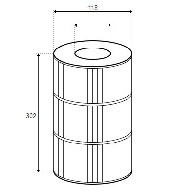 Cartouche 4 5/8 X 11 7/8, TSC - D118/H302 (RAINBOW) - H-RAF173376