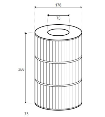 Cartouche CF 33 & CF 66 (2 REQ.) & CF 100 (3 REQ.) - D178/H356 - Ppf33 (RAINBOW) 