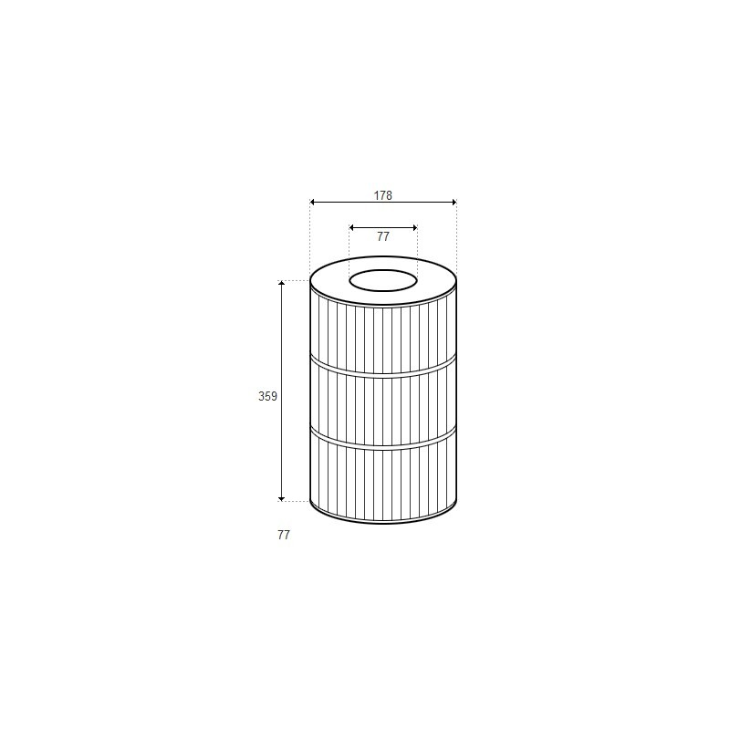 Cartouche HAYWARD CX 410 - D178/H359 (RAINBOW)