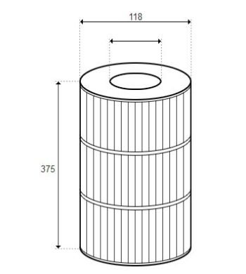 Cartouche 4 5/8 X 14 3/4, TSC - D118/H375 (RAINBOW)