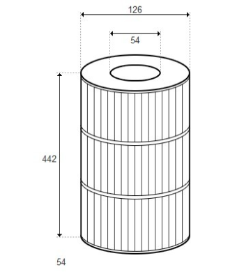 Cartouche SONFARREL 50 - 220252 - D126/H442 - PAE50 (RAINBOW)