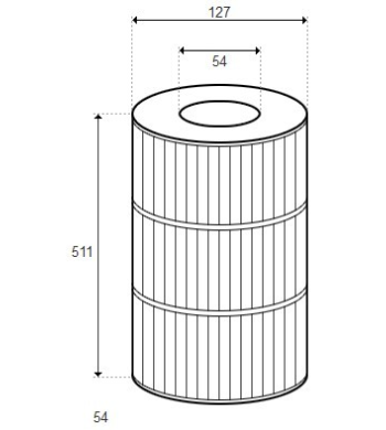 Cartouche Dynamic Series V-DSC-75, Series II & III RTL/RCF-75 (PLEATCO) - PRB75