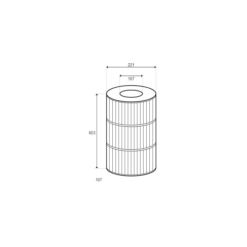 Cartouche STA-RITE TX 100 - D221/H653 - PSR100 (RAINBOW)