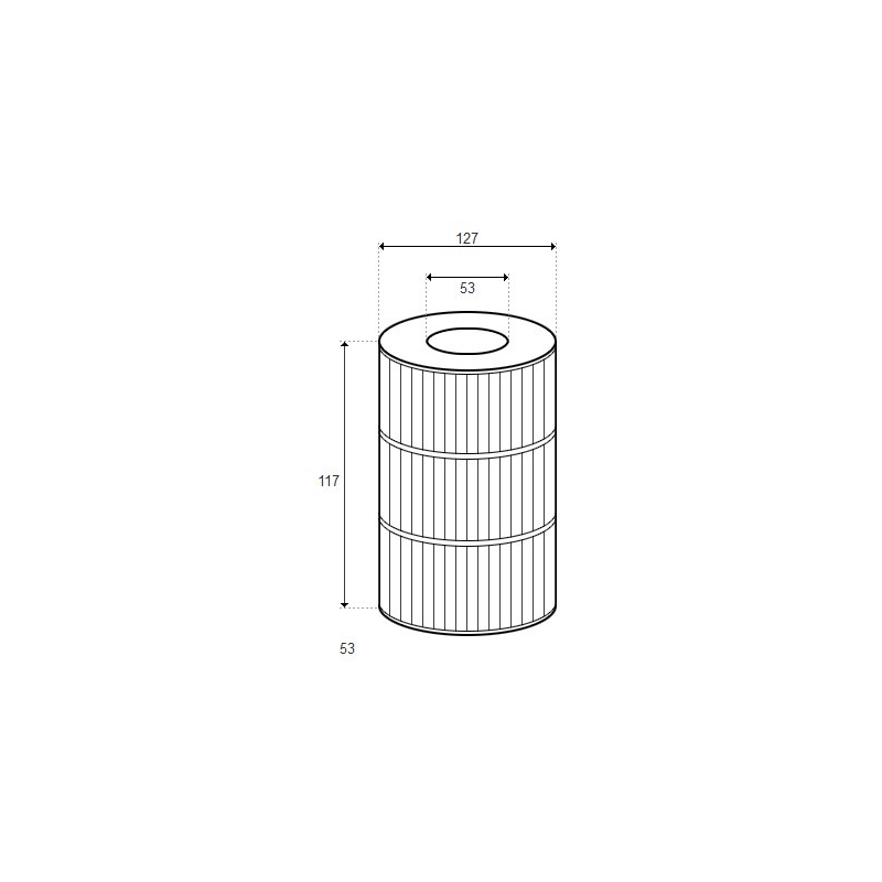 Cartouche PDC Spa - D127/H117 (PLEATCO)