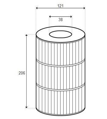 Cartouche DREAM MAKER Spas, sans adpatateur - D121/H206 (PLEATCO)