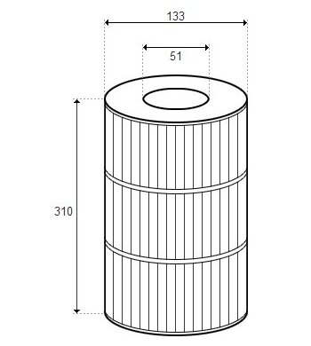 Cartouche Fox Wal-Pak, Marquis Spas (PLEATCO) - PPM50SC-F2M