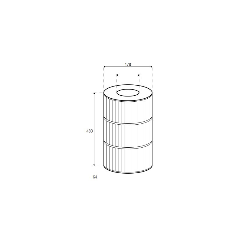 Cartouche Sundance Double End 90 - 483x178 (PLEATCO)