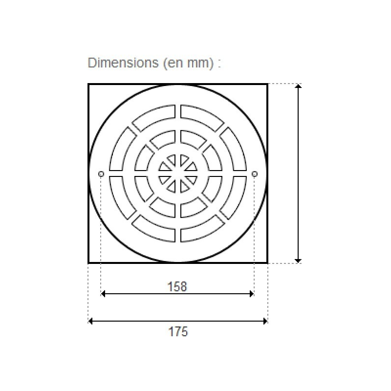 Grille (+ Vis) BDF 2'' Inox - (ASTRALPOOL) 