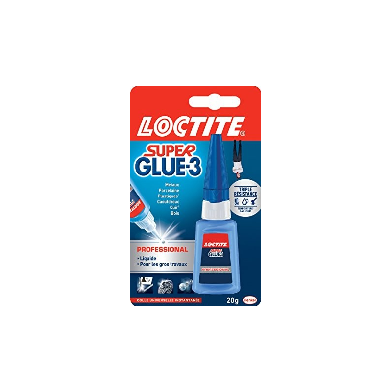 Colle instantanée SUPER GLUE-3 PROFESSIONNEL - 20 g 