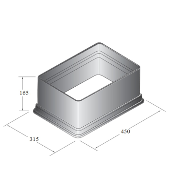 Réhausse rectangulaire 12" - IRRITEC