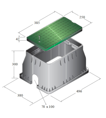 Spot BREVA CARRE LED 1w Blanche