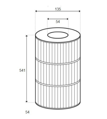 Cartouche Dual Core Advanced Filtration System for Coast Spas PCST80 (PLEATCO) 