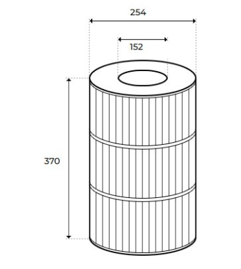 Cartouche Jacuzzi Brothers Sherlock 80 - Remplace PJ80-4 - PLEATCO