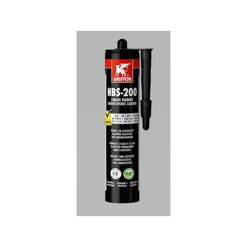 Enduit d'étanchéité HBS-200 CAOUTCHOUC LIQUIDE - 310 g - noir