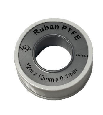 Ruban PTFE PRO Gris 0,1mm x 12mm x 12m 