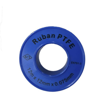 Ruban PTFE Standard Bleu 0,076mm x 12mm x 12m  - First